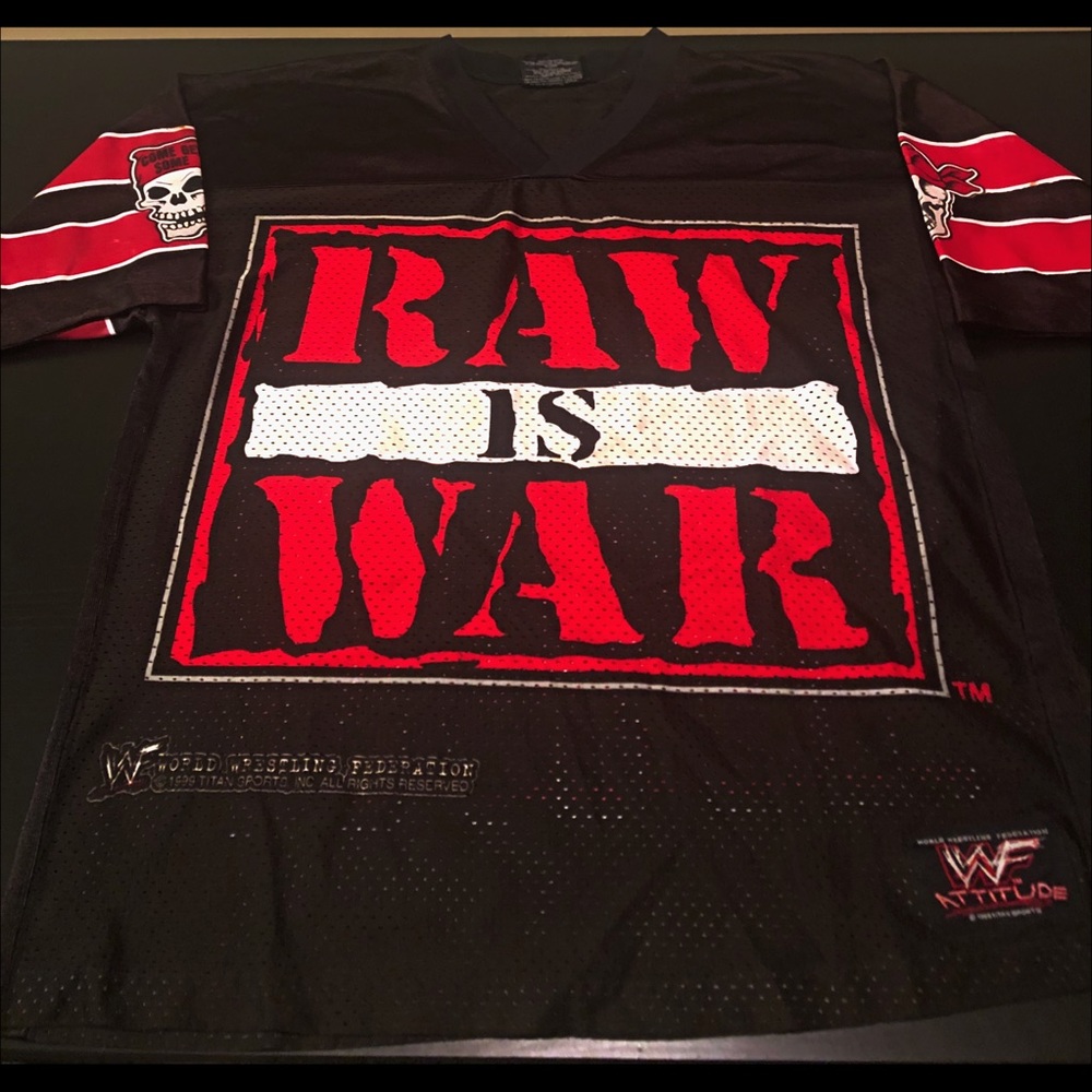 Vintage 1999 WWF RARE Mesh Attitude Jersey